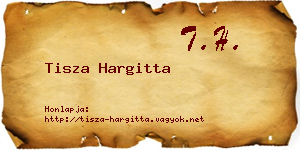 Tisza Hargitta névjegykártya